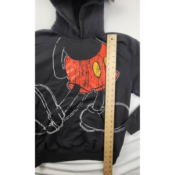 Disney Parks Authentic Mickey Mouse Pullover Hoodie with Ears Black Adult Large - Picture 6 of 7
